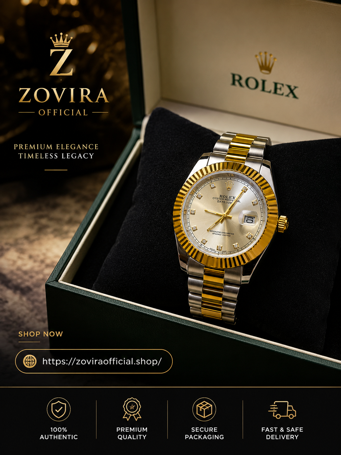 Rolex Datejust Style Watch