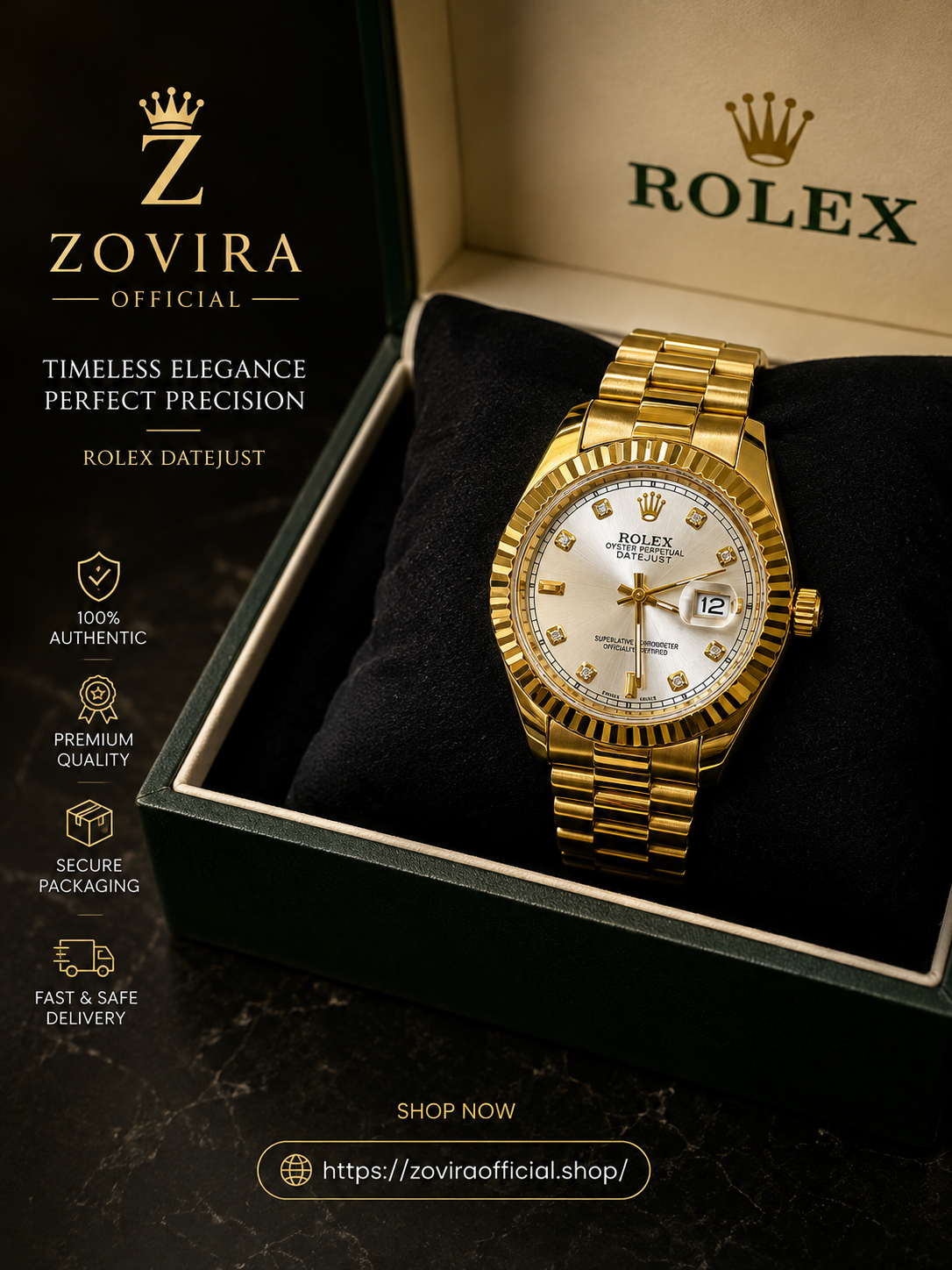 Rolex Datejust Style Watch