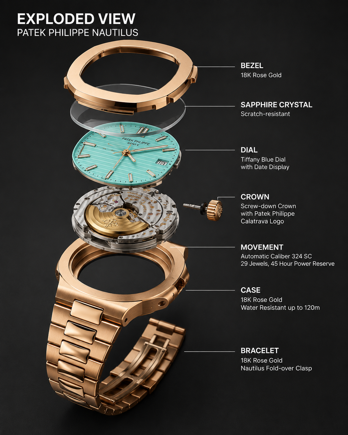 Chain Watch for Men PP-5599 - Image 4
