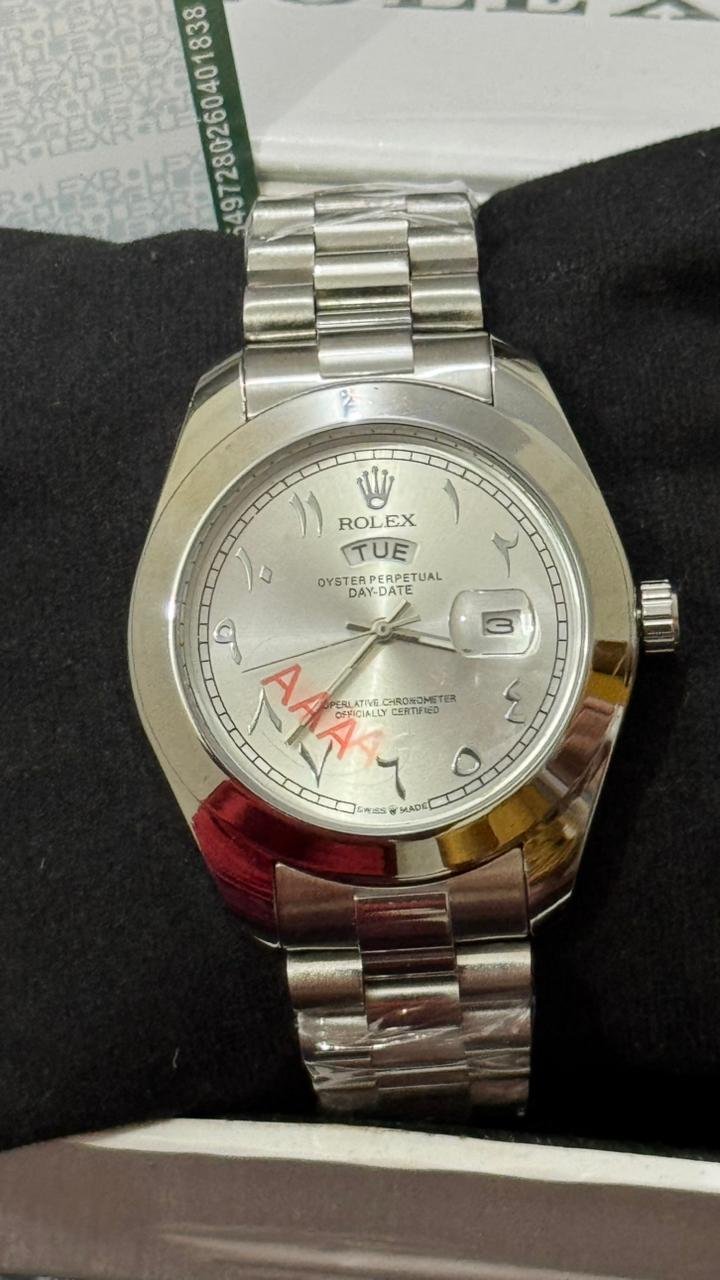 VIP Rolex Date And Day Style Watch Year Complete Warranty - Image 3
