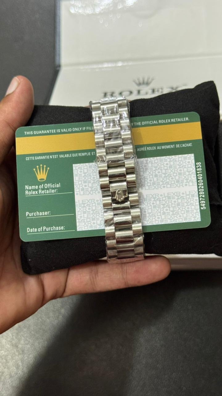 VIP Rolex Date And Day Style Watch Year Complete Warranty - Image 2
